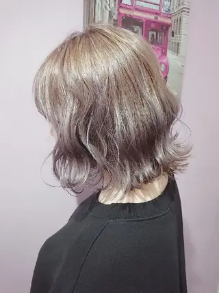 ミディアム カラー ヘアアレンジ ナカシマ  アユミのヘアスタイル