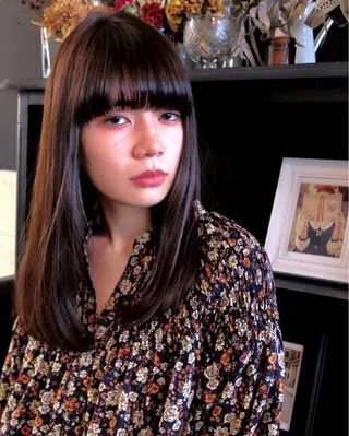 ロング カラー 山口 悟のヘアスタイル