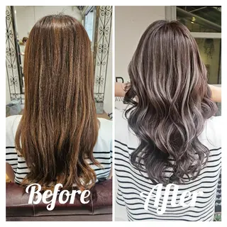 ロング cherie所属・バレイヤージュ/ ハイライト/大内格のヘアスタイル