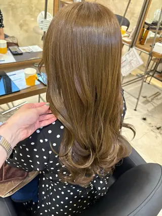 ロング カラー ニュアンスカラー／ 久住綾香のヘアスタイル