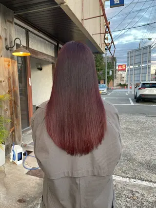 ロング カラー 見奈美 凜のヘアスタイル