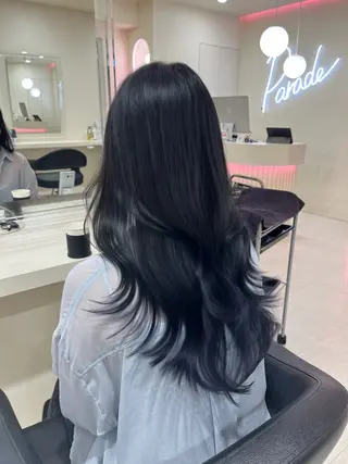 ミディアム カラー ヘアアレンジ 💟RINNA 艶カラー💟のヘアスタイル