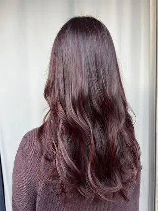 ロング パーマ カラー ヘアアレンジ N° +aero 横浜のヘアスタイル