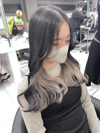ロング カラー *モデル募集🤍横浜 透明感カラー🫧のヘアスタイル