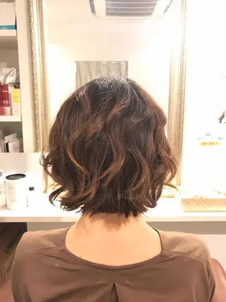 ショート パーマ ヘアアレンジ 🌈elua yukaのヘアスタイル