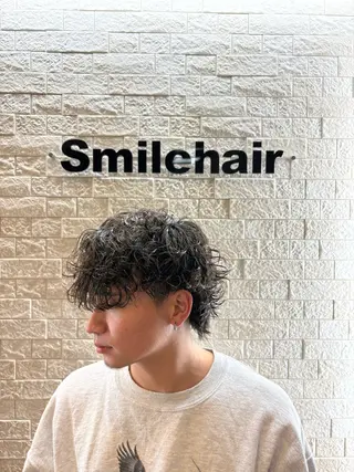 ミディアム パーマ メンズ スマイルヘアー北浦和2号店所属・メンズカット指名1位 小池 優斗のヘアスタイル