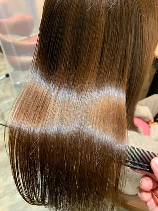 ミディアム カラー 縮毛矯正/髪質改善/ 石橋代智のヘアスタイル