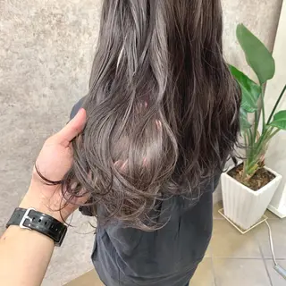 ロング 明石遼/ベージュ / ピンクのヘアスタイル