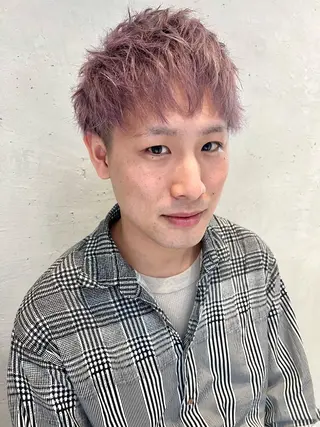 ショート カラー メンズ 宮永 智香のヘアスタイル