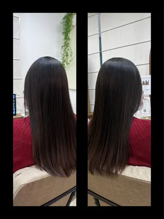 ロング ulu by dot.所属・かがみはやと 髪質改善/縮毛矯正のヘアスタイル