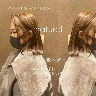 ミディアム カラー nambu-GARDEN所属・上田 昂雅のヘアスタイル