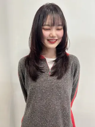 セミロング 韓国レイヤー/ハイ トーン/優太のヘアスタイル