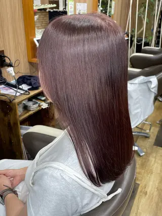 セミロング カラー 山際勇策 /岐阜美容師のヘアスタイル