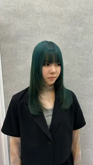 セミロング カラー 望 吹のヘアスタイル