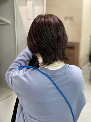 ミディアム カラー ショーヤ/ブリーチ /バレイヤージュのヘアスタイル