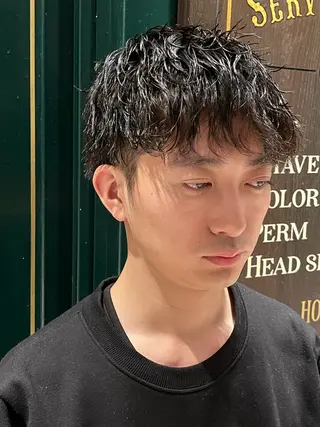 パーマ メンズ いまり てるくにのヘアスタイル