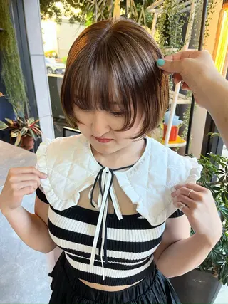 ショート カラー kivi 【キヴィ】所属・似合わせカット Rinka🌻のヘアスタイル