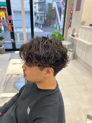 パーマ メンズ SENA 再現性 パーマと縮毛矯正のヘアスタイル