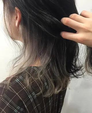 ミディアム カラー 白髪女性専門店竹内 涼乃のヘアスタイル