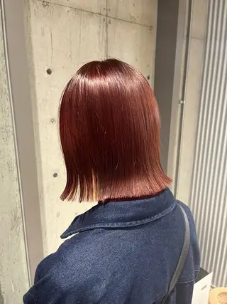 ミディアム カラー ヘアアレンジ 傷ませないカラー・ ボブ・リクト💥のヘアスタイル