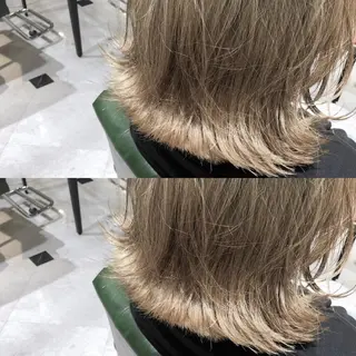 ミディアム カラー パーマ ヘアアレンジ tocca所属・毎月通える価格♪ 杉本真基のヘアスタイル