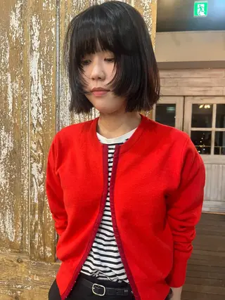 ショート カラー ハイトーン/顔まわり レイヤー/YUKAのヘアスタイル