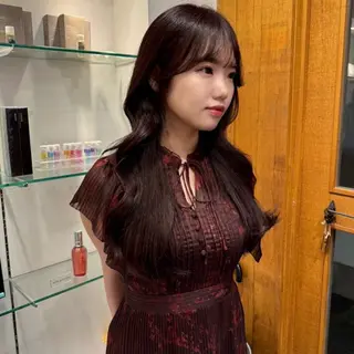 ロング カラー mi yuのヘアスタイル