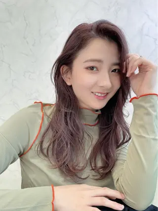 セミロング チダアキフミ Ash大森のヘアスタイル