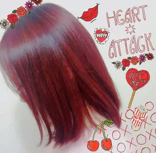 ミディアム カラー パーマ ヘアアレンジ 【似合わせカット 特化】CHIKAのヘアスタイル