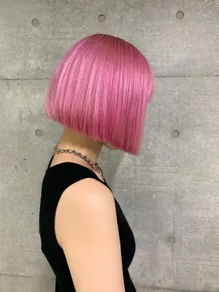 ショート カラー THE./ブリーチ 透感カラー/髪質改善のヘアスタイル