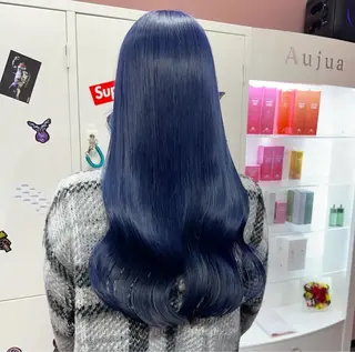 ロング 藤川 結名のヘアスタイル