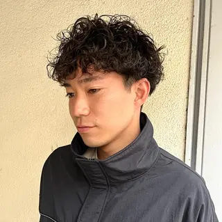 パーマ メンズ 猪原 海斗メンズパーマのヘアスタイル