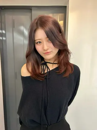 ミディアム romp恵比寿所属・艶感･透明感カラー 【瑠己】のヘアスタイル