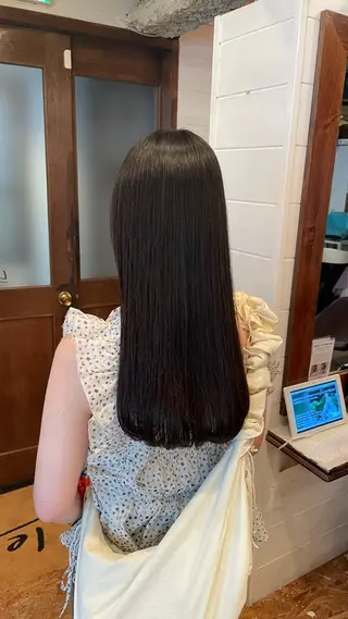 ロング ボブ/縮毛矯正/レイ ヤー♡Natsukiのヘアスタイル