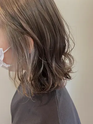 ミディアム カラー ✴︎ヒラガカナ✴︎ ECLAT HAIRのヘアスタイル
