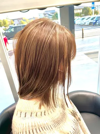 ミディアム カラー 山際勇策 /岐阜美容師のヘアスタイル