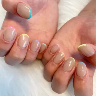 ネイル ゴテゴテ💙ワンホン リオナのネイルデザイン