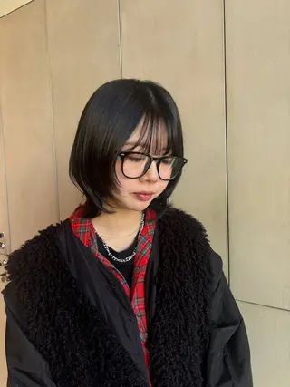 ミディアム ️🩵RINKA/ ハイトーンカラー🩵のヘアスタイル