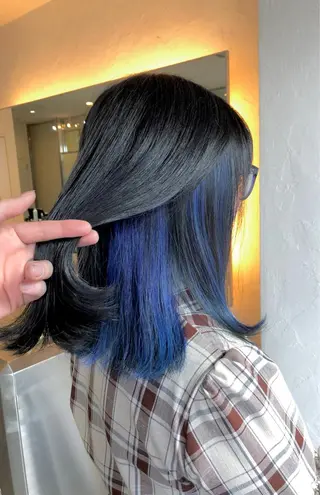 セミロング キノシタ ナオユキのヘアスタイル