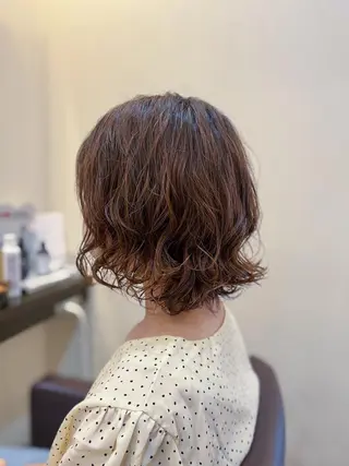 ミディアム カラー パーマ ルービック 梅田茶屋町店のヘアスタイル
