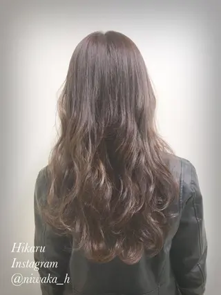 セミロング カラー エリアNo.1カラー ⭐️hikaru⭐️のヘアスタイル
