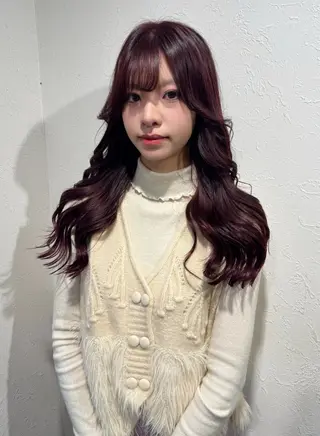 ロング カラー ハイトーン/レイヤー /艶カラー🎀のヘアスタイル