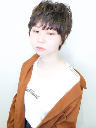 ショート ブリーチ/ヘアケア/ 艶髪/イギチハルのヘアスタイル