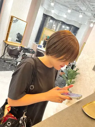 ショート 亀川蓮 Agu hairのヘアスタイル
