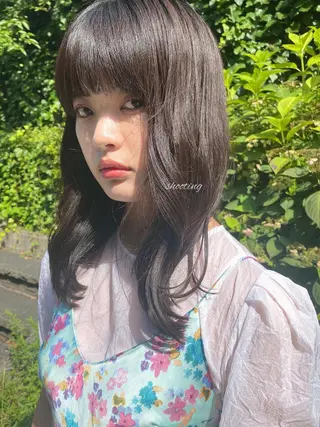 セミロング sweep☁️ ルカ┊透明感カラーのヘアスタイル