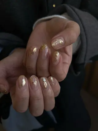 ネイル Ray. ちゅるん系ニュアンスのネイルデザイン