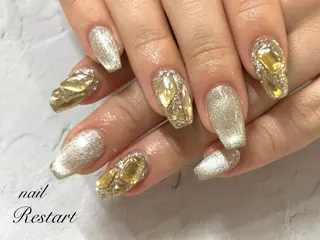 ミディアム nail Restart所属・Restart YURIのネイルデザイン