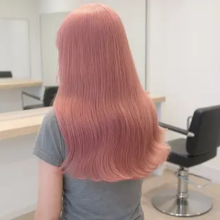セミロング 透明感ブリーチ ハイトーンウエダのヘアスタイル