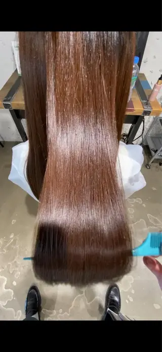 ロング レイヤー/ショート透 明感カラー/西田祐賀のヘアスタイル