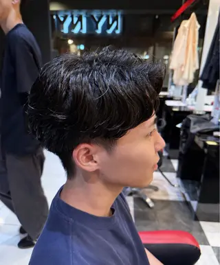 パーマ メンズ 田中 海斗のヘアスタイル